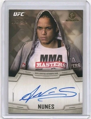 2014 Topps UFC Knockout Amanda Nunes 1st Autograph Rookie RC /149 #KA-AN - Image 1 of 2