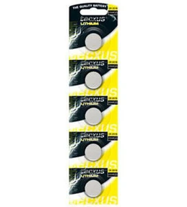  Knopfzellen Set Lithium (3 Volt) 5 Stück auf Blisterkarte CR 2016 - Bild 1 von 1