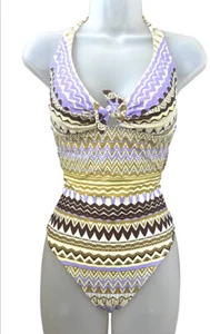 Maryan Mehlhorn Lidea Swimsuit Multi-Coloured Pattern Size: UK16C RRP £129.00 - Picture 1 of 4