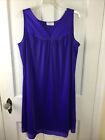 Vintage Vanity Fair Nightgown Appliqué Style 30-807 Blue Women’s Sz Large