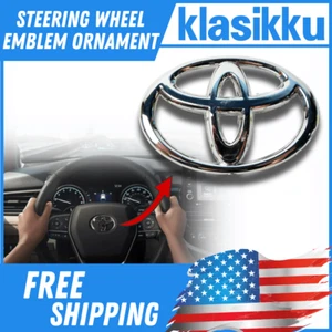 Fits For Toyota Steering Wheel Emblem Ornament Camry Tacoma Highlander 4Runner - Picture 1 of 8