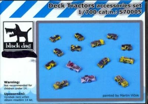 Blackdog Models 1/700 DECK TRACTORS Resin Accessory Set - Picture 1 of 5