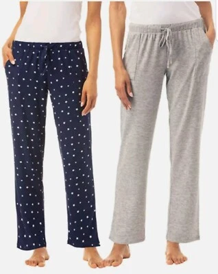 NWT!!! Lucky Brand Women's Gift 2 Pack Straight Leg Lounge Pant,Variety - Image 1 of 4