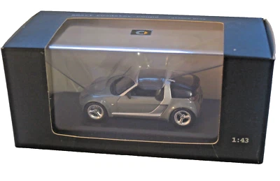 SMART ROADSTER COUPE GLANCE GREY 1/43 Minichamps  RARE - Image 1 of 4