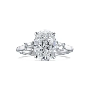 IGI Diamond Engagement Ring VS1 F Oval Cut 2.25 Carat Lab-created Best Price - Picture 1 of 40