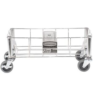 Rubbermaid 1968468 Stainless Steel Wire Slim Jim Dolly for Slim Jim Containers