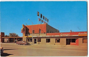 Wells, Nevada WAGON WHEEL Hotel-Motel Casino Roadside 1950s Vintage Postcard - Picture 1 of 2