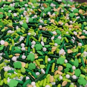 Luck Of The Irish Edible Confetti Party St Patrick's Shamrock Sprinkles Jimmies - Imagen 1 de 9