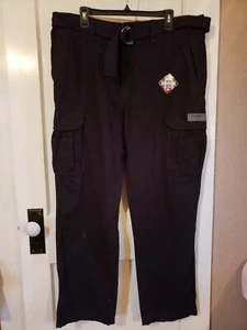 Pantalon cargo jambes larges en sergé UNIONBAY Survivor 36x32 étiquette baggy skate ceinturé neuf avec étiquette - Photo 1/10