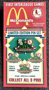 1997 St. Louis Cardinals 1st Interleague Games Souvenir Pin Sept. 1 v. White Sox - Picture 1 of 5