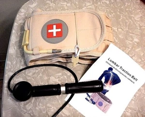 RÜCKENBANDAGE LUMBAR Gürtel Wirbelsäulenstütze Dekompression & Verlängerungsgürtel Luftzug - Bild 1 von 2