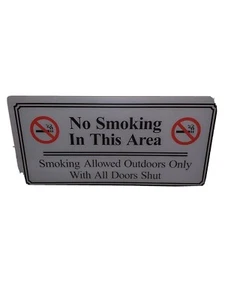 NO FUMAR EN ESTA ÁREA Calcomanía de advertencia letrero negocio restaurante señalización cigarrillo - Imagen 1 de 6