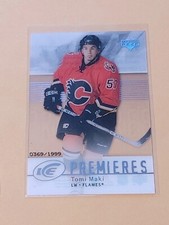 2007-08 Upper Deck Ice Premieres #101 Tomi Maki RC #/1999 Calgary Flames 