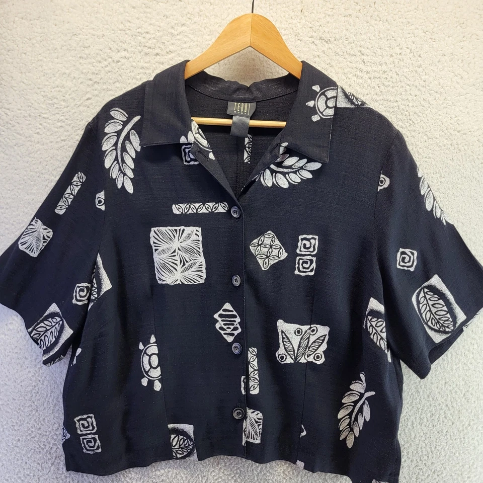 Túnica africana vintage de safari con botones talla 1X de EE. UU. T465 Foto 1 de 4