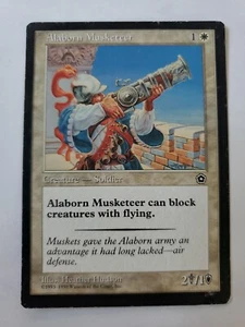 MTG Magic The Gathering Card Alaborn Musketeer Creature Soldier White Portal Sec - Picture 1 of 2