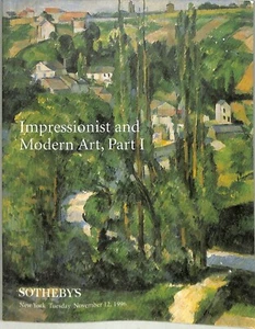 Sotheby's Impressionist and Modern Art Part 1 Auction Catalog November 12, 1996 - Picture 1 of 2