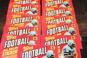 1981 Topps Football Stickers SEALED PACKS *LOT OF 11* SEALED! - Picture 1 of 1