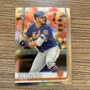 2019 Topps Chrome Pete Alonso RC Rookie Refractor #204 Clean Mint Centered
