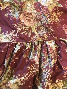Waverly Surefit Ballad Bouquet Loveseat Slipcover Red Tan Floral New Opened - Picture 1 of 7