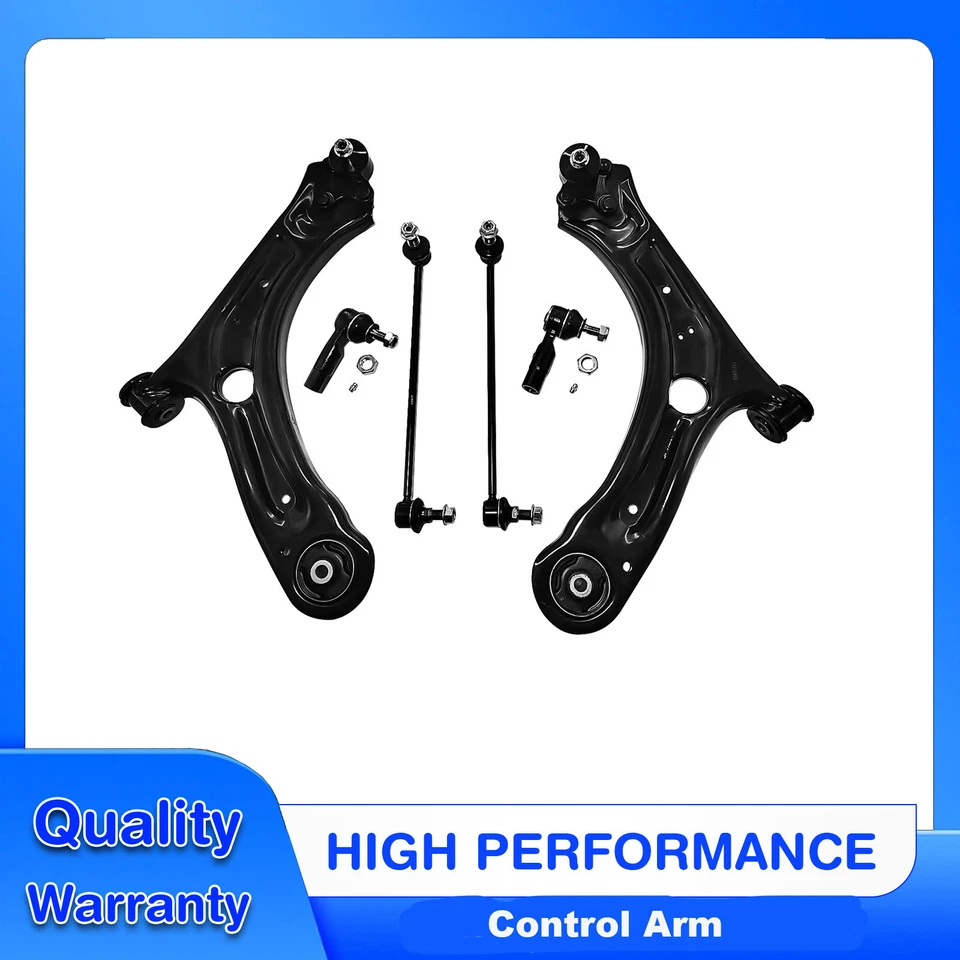 Kit de 6 brazos de control inferiores delanteros para VW Passat Beetle 2012-2015 2016 tracción delantera Foto 1 de 1