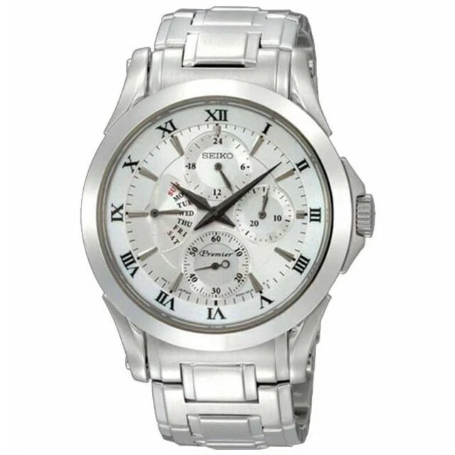 Seiko Premier Silver Men's Watch - SRL019P1