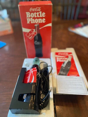 1983 Vintage COCA-COLA Bottle Shaped Full Feature Corded Phone Model 5000 - Image 1 of 4