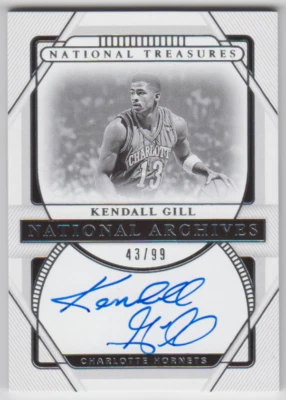 Panini National Treasures Hornets Kendall Gill Archives 2020-21 automático 43/99 leer Foto 1 de 3