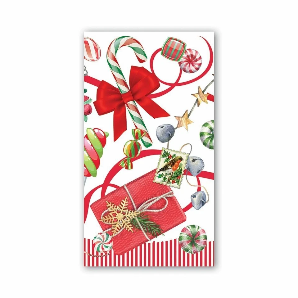 Michel Design Works Peppermint Candy 15 Triple-ply Paper Hostess Napkins