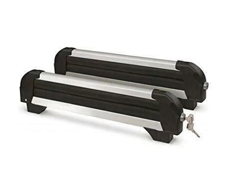 PORTASCI IN ALLUMINIO PER BARRE DA TETTO 4 PAIA DI SCI O 2 SNOW ICEBERG ROMA - Immagine 1 di 1