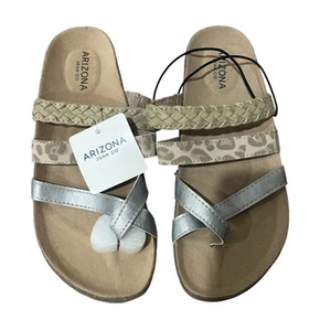 NUEVAS Sandalias Arizona Jean Co Fabian Para Mujer con Correa Plantilla 7 M Leopardo Claro Multi - Imagen 1 de 6