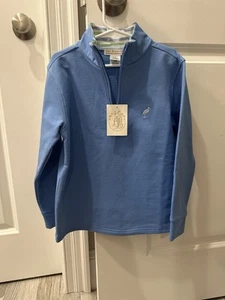 NWT The Beaufort Bonnet Company Hayword Half Zip Sunrise Blvd Blue Size 8 - Picture 1 of 3