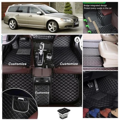 Alfombrillas aptas para Volvo V70 Wagon 2008-2016 revestimiento impermeable alfombrillas coche Foto 1 de 4
