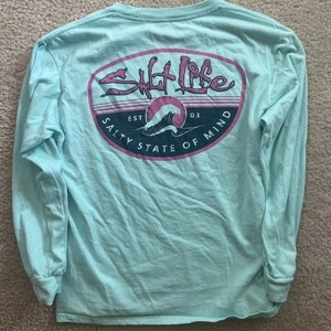Salt Life Youth Medium Long Sleeve Fishing Shirt Sun Protection - Picture 1 of 4