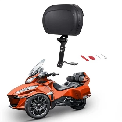 Respaldo ajustable para piloto y conductor para Can-Am Spyder RT 2010-2019 negro Foto 1 de 4
