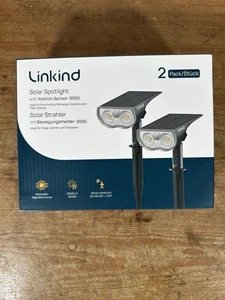 Luci Sensore Movimento Solare Faretti LED Solari X Confezione da 2 (SP001M) Nuovo con scatola - Foto 1 di 7