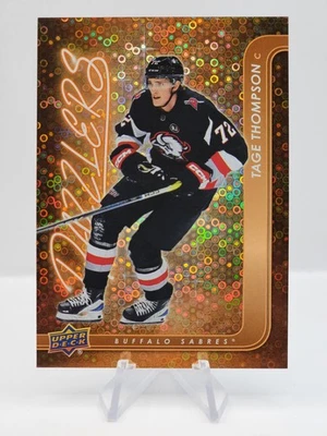 2024-25 Upper Deck #DZ-72 Tage Thompson Dazzlers Orange - Image 1 of 2