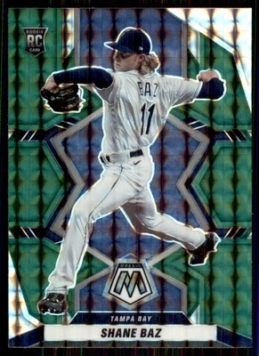 2022 Mosaic Green Prizm #247 Shane Baz RC Rookie Tampa Bay Rays - Image 1 of 2