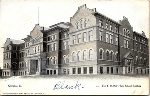 Postcard IL Henry County Kewanee High School Building Curt Teich UDB ~1905 V151 - Picture 1 of 2