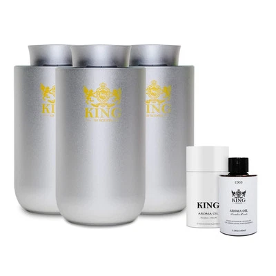 King Of Scents  Aroma Essential Oils  Diffuser Operated Cordless Nebulizer Car D - Image 1 of 4