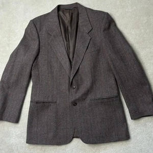 VINTAGE 60s 70s Levi’s Tweed Blazer Sport Coat Jacket Men’s 42R Herringbone USA - Picture 1 of 12