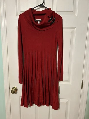 DANA BUCHMAN Red Sweater Midi Dress XL NWT - Image 1 of 4