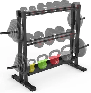 PROIRON Dumbbell Rack, 3 Tier Weights Storage Rack for Dumbbells, Weight Plat... - Picture 1 of 7