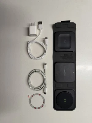 Cargador Inalámbrico Mophie 3 en 1 con MagSafe, Cables Extra y Montaje Adhesivo 3M Foto 1 de 4