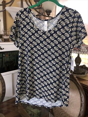 Camiseta LuLaRoe Pequeña Clásica Azul Súper Suave Nueva Con Etiquetas Foto 1 de 4