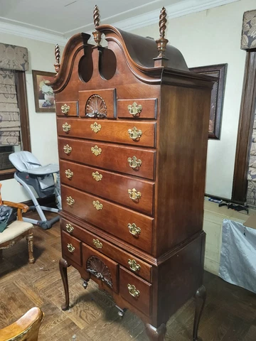 STATTON HIGHBOY QUEEN ANNE CHERRY EXCELLENT CONDITION Cover