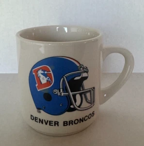 Casco de colección de la NFL taza de café del Super Bowl XXIV de los Denver Broncos 1990 - Imagen 1 de 2