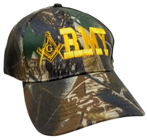 Mason ARMY Baseball Cap Freemasons CAMO Masonic Hat Masons, Compass and Square - Picture 1 of 5