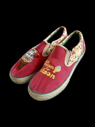 VANS Gelato per scarpe Kitson donna taglia 9 vintage scarpe da barca pull on designer