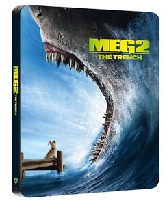 Meg 2 The Trench 4K Steelbook Ultra-HD Blu-Ray New and Sealed IN STOCK - Picture 1 of 3