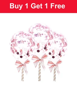 3 piezas Globo Topper Pastel Mini Oro Rosa Decoración Fiesta Boda Bebé Novia Ducha - Imagen 1 de 3